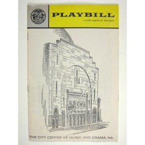 New York City Ballet Playbill 1961 Patricia McBride Francisco Moncion Schorer